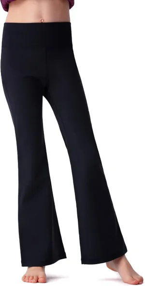 Kids' Activewear Leggings Super Soft Black Flare Leggings Girls' Yoga Pants