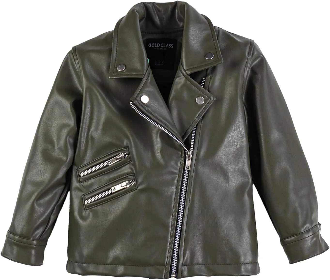 Kids Leather Jacket Unisex, Boys Leather Jacket, Stylish Girls Leather Jacket with Notched Collar