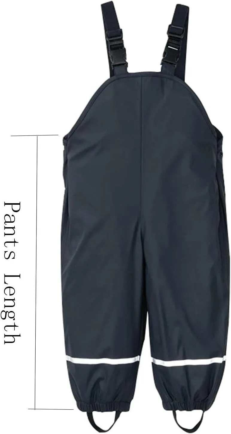 Kids Rain Pants and Jacket Girls Waterproof Pants Children's Hiking Pants Black Rain Pants Youth Kids Quick Dry Hiking Pants