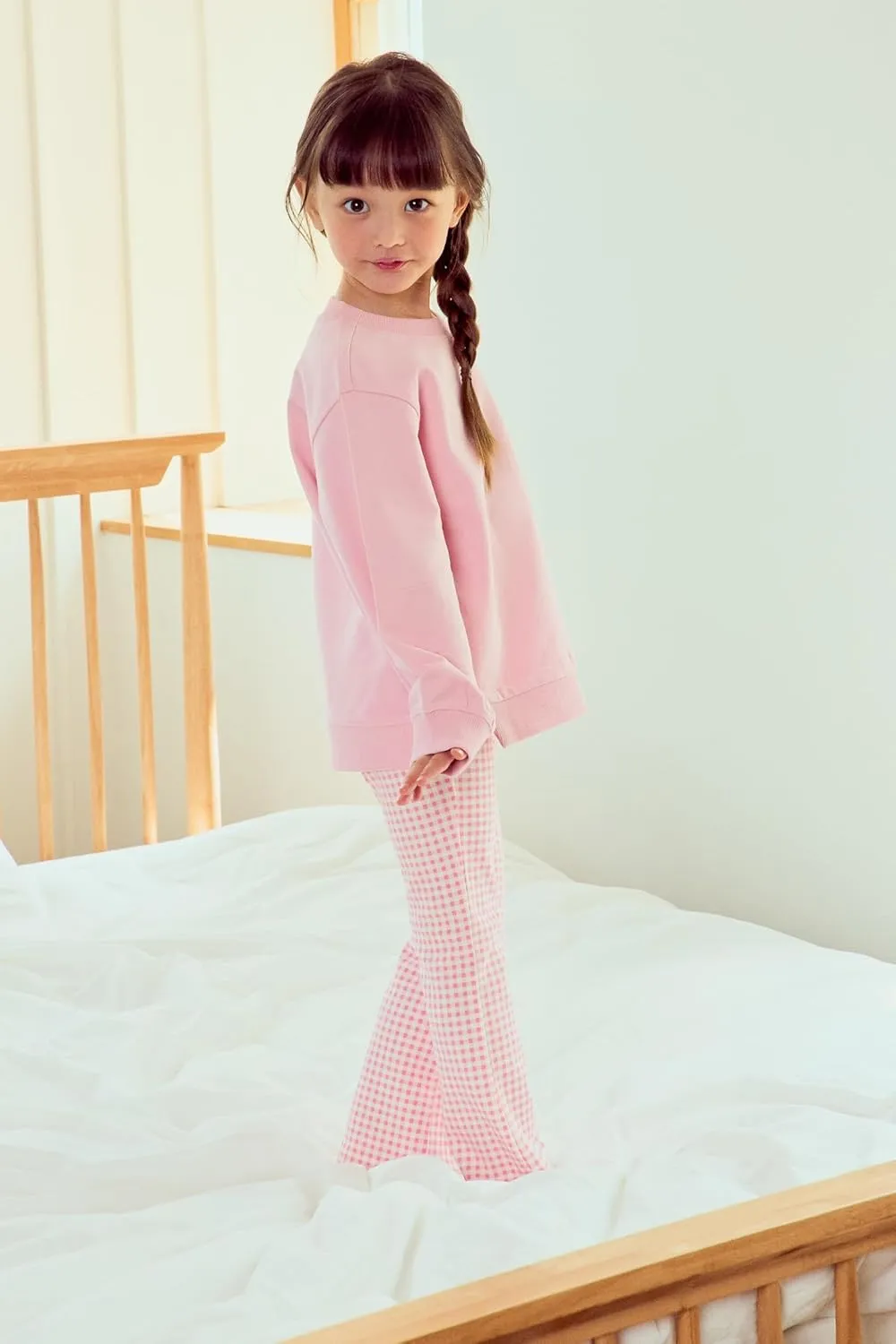 Kids Toddler Girls Soft Cotton Wide Leg Boot Cut Pants ?C Flare Wide Leg Leggings