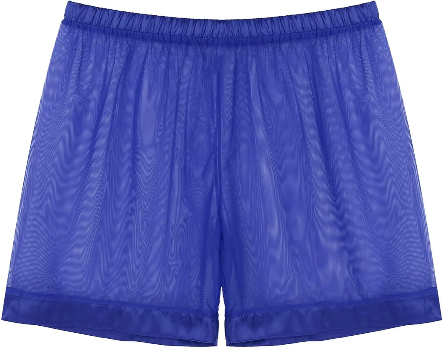 Kingspinner Men's See Through Shorts Sexy Mesh Loose Shorts Boxer Lounge Underwear Cover up Boxer Trunks