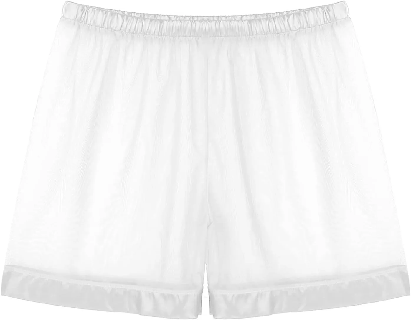 Kingspinner Men's See Through Shorts Sexy Mesh Loose Shorts Boxer Lounge Underwear Cover up Boxer Trunks