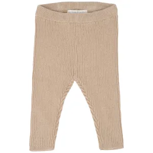 Knitted Cotton Baby Leggings - Safari - 6m-2y