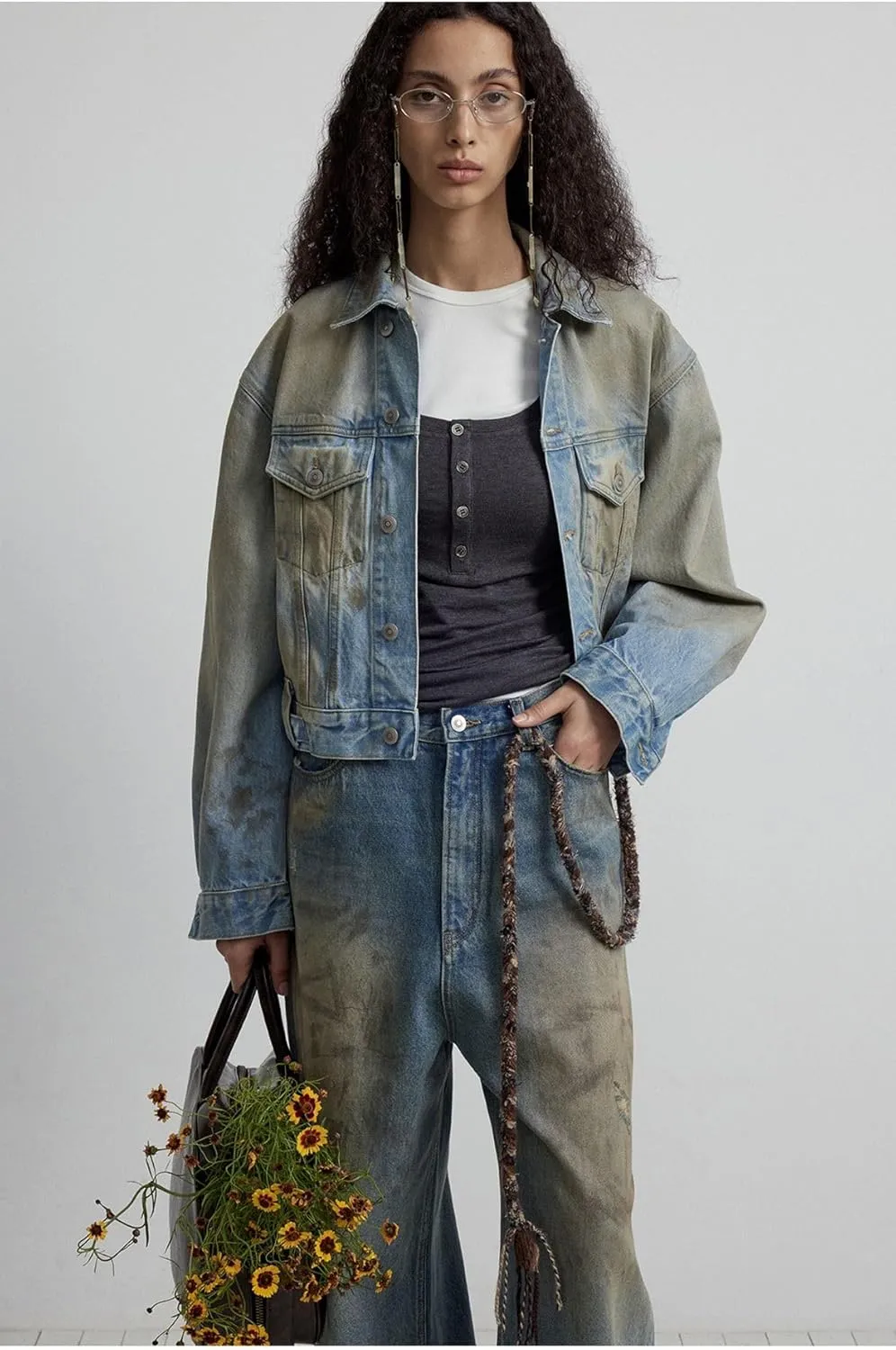 Ladies' Denim Jacket, Thick Warm Outerwear