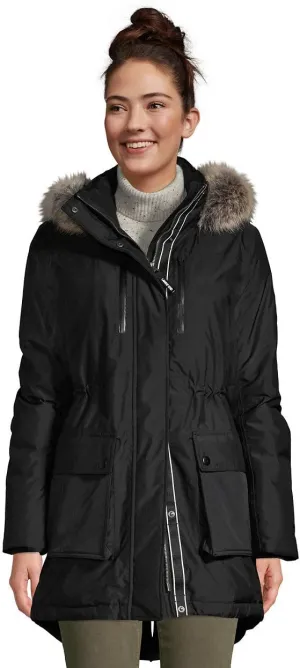 Lands' End Wms Expedition Down Parka Black Regular Medium
