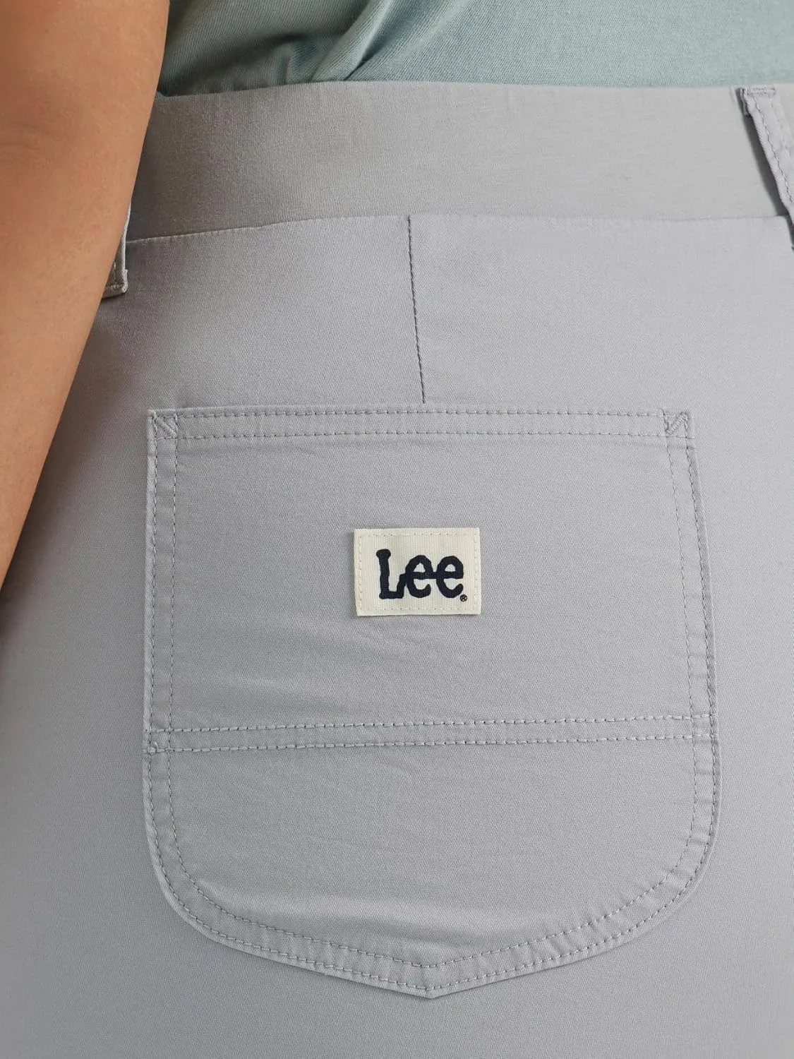 Lee Women's Plus Size Ultra Lux Comfort with Flex-to-go Utility Bermuda Short