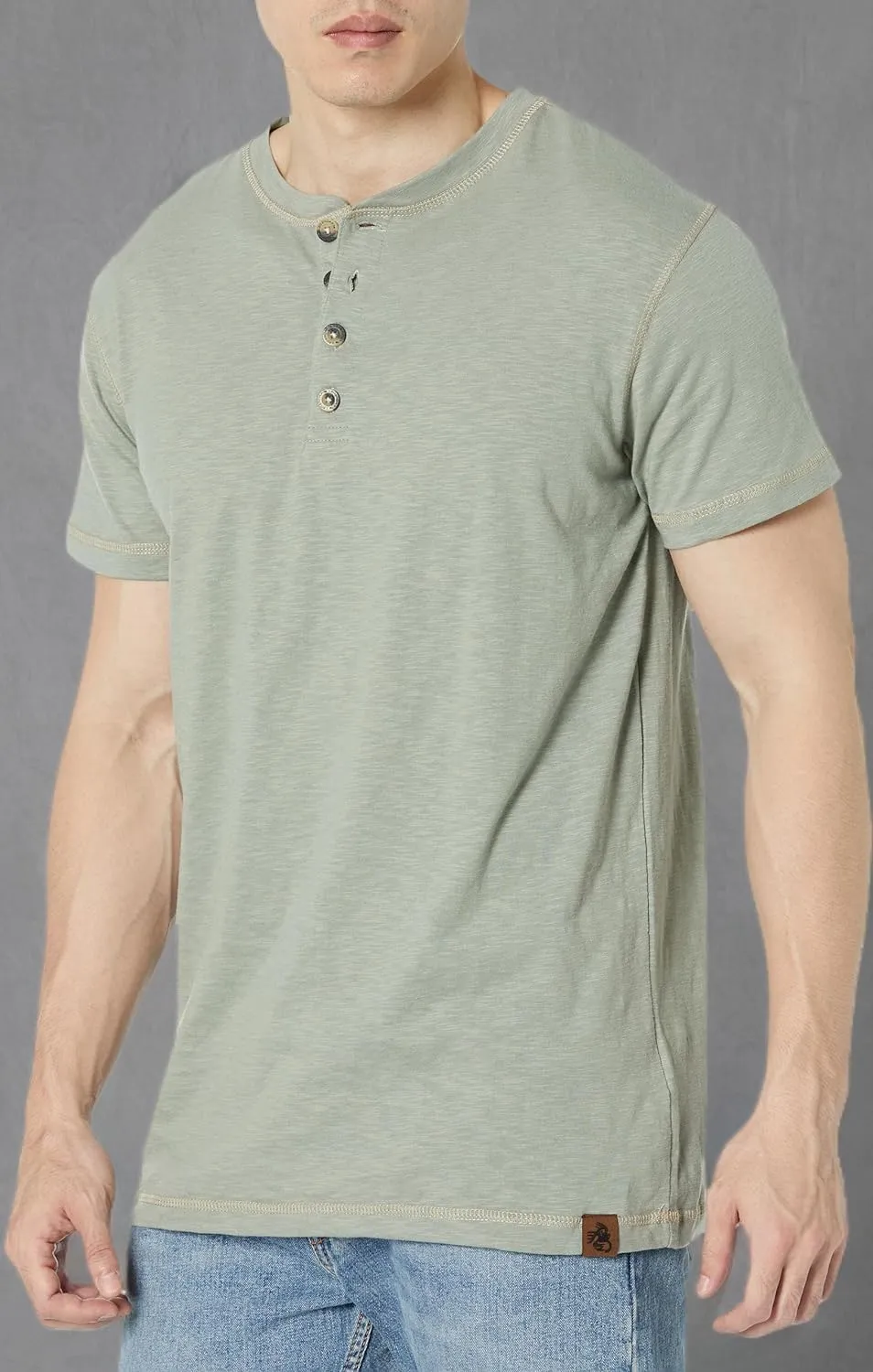 Legendary Whitetails Men's Maverick Slub Henley Short Sleeve Shirt