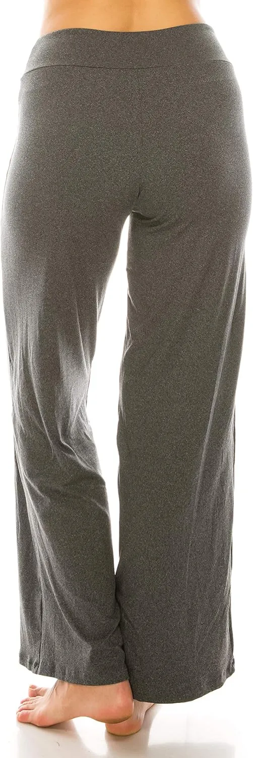 Leggings Depot Women's Drawstring Pajama Pants Wide Leg Casual Comfy Sleepwear for Lounge and Yoga