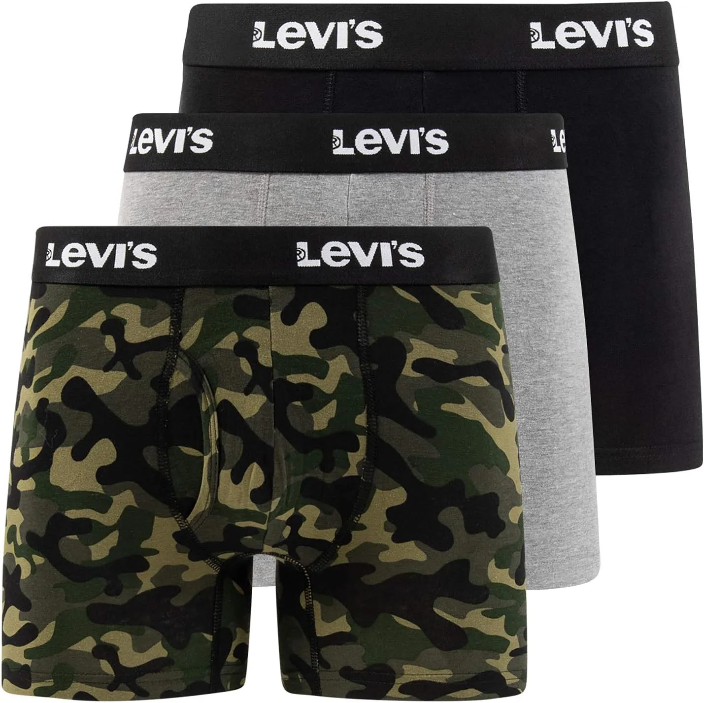 Levi's Boxer Briefs for Men, Cotton Stretch Breathable Men's Underwear