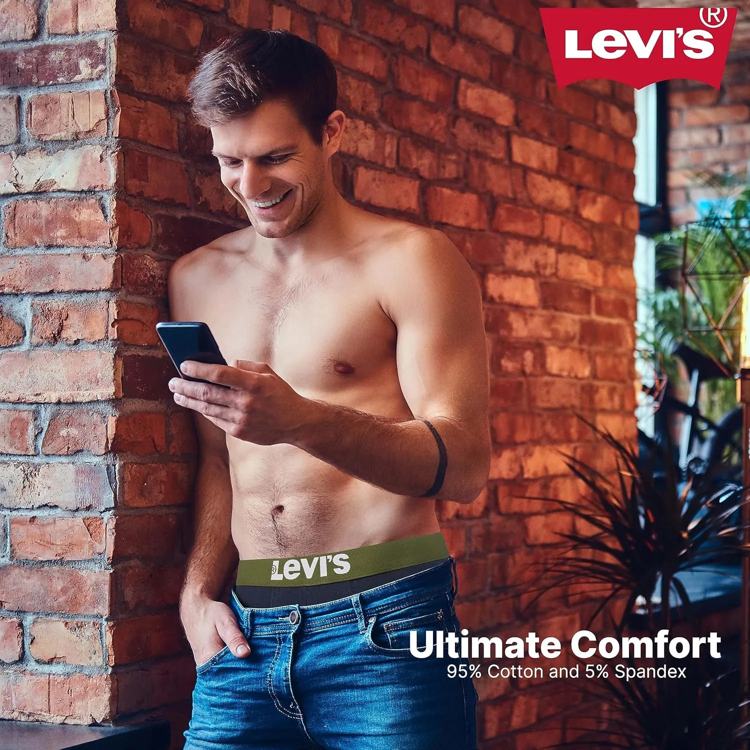 Levi's Mens Underwear 7 Pack Mens Boxer Briefs for Men Cotton Stretch
