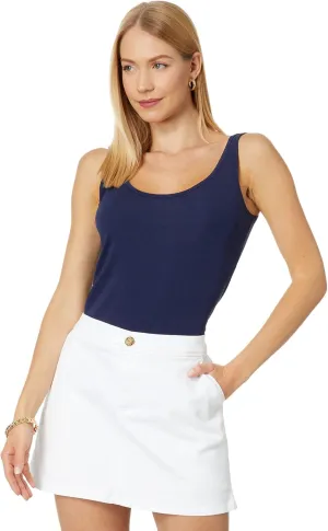 Lilly Pulitzer Halee Tank - Tank Top for Women - Scoop Back - Straight Hem - Scoop Neckline - Slim Fit