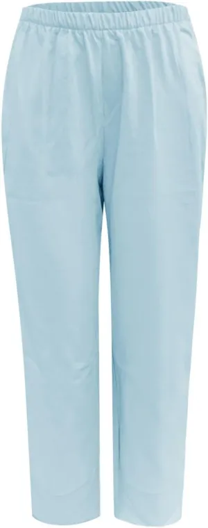 Linen Pants Women Casual Summer Capris Lightweight Cropped Pant Baggy Palazzo Pants Soft Wide Leg Trousers Pants with Pockets, X-Large, #A3-sky Blue