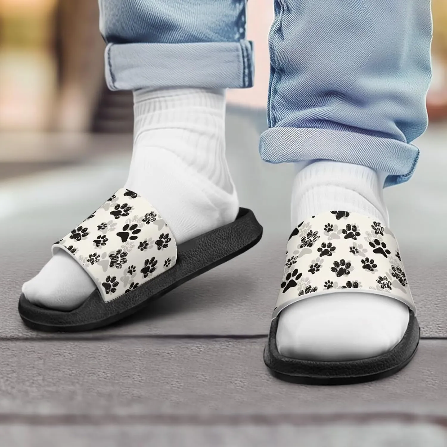 Little Kids Slides Slippers Summer EVA Non Slip One Piece Sandal for Beach Home Soft and Quickly Drying