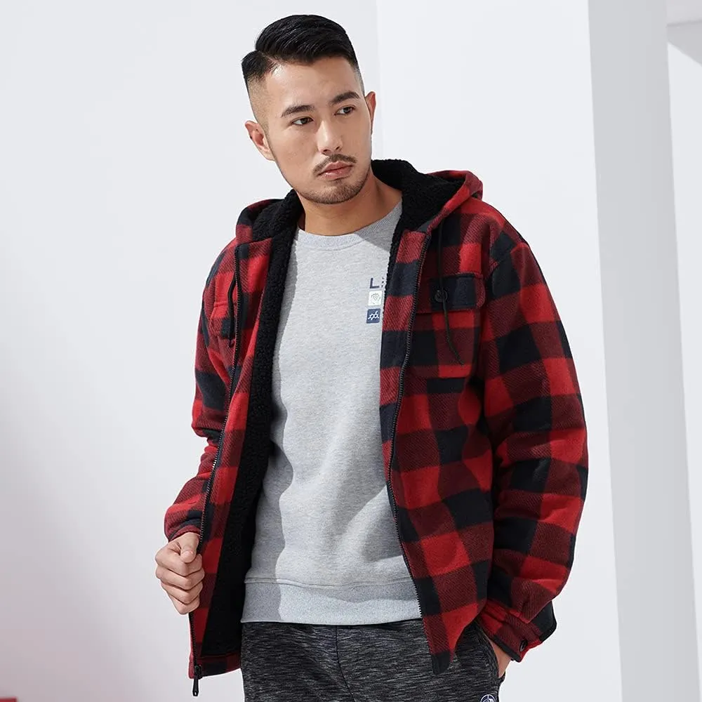 Long Sleeve Hoodies for Men Heavyweight Zip Up Hooded Sweatshirts Sports Outdoor Outerwear