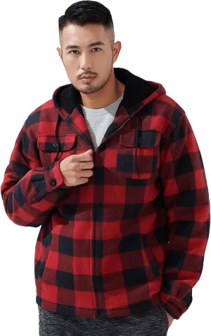 Long Sleeve Hoodies for Men Heavyweight Zip Up Hooded Sweatshirts Sports Outdoor Outerwear
