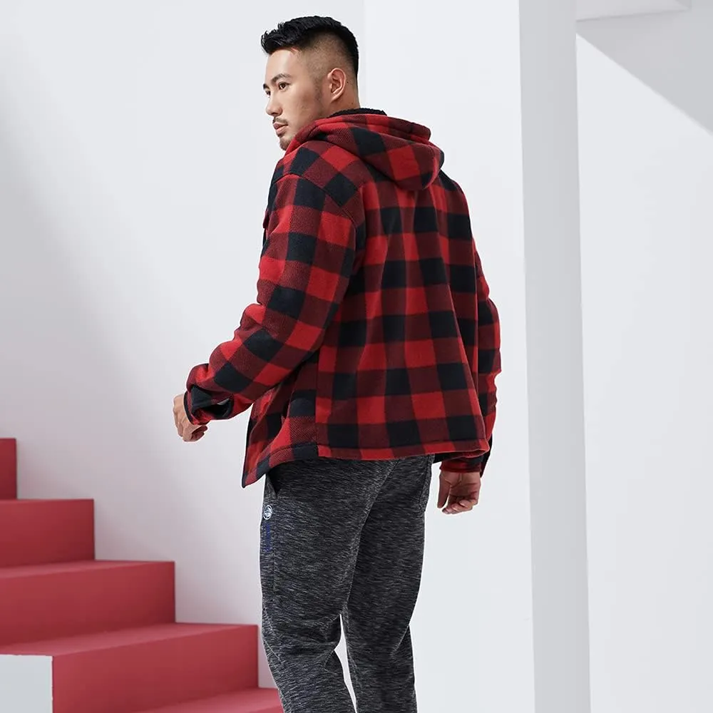 Long Sleeve Hoodies for Men Heavyweight Zip Up Hooded Sweatshirts Sports Outdoor Outerwear