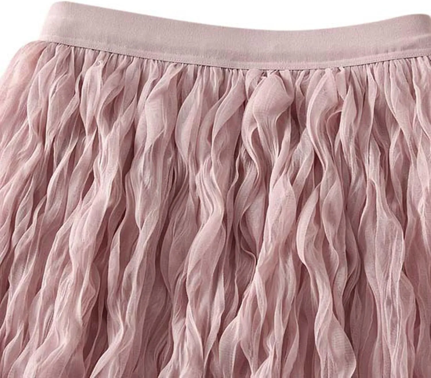 Long Tulle Skirt High Waist Loose A Line For Women Boho Flare/Irregular Flowy Elegant For Parties/Everyday Wear Summer