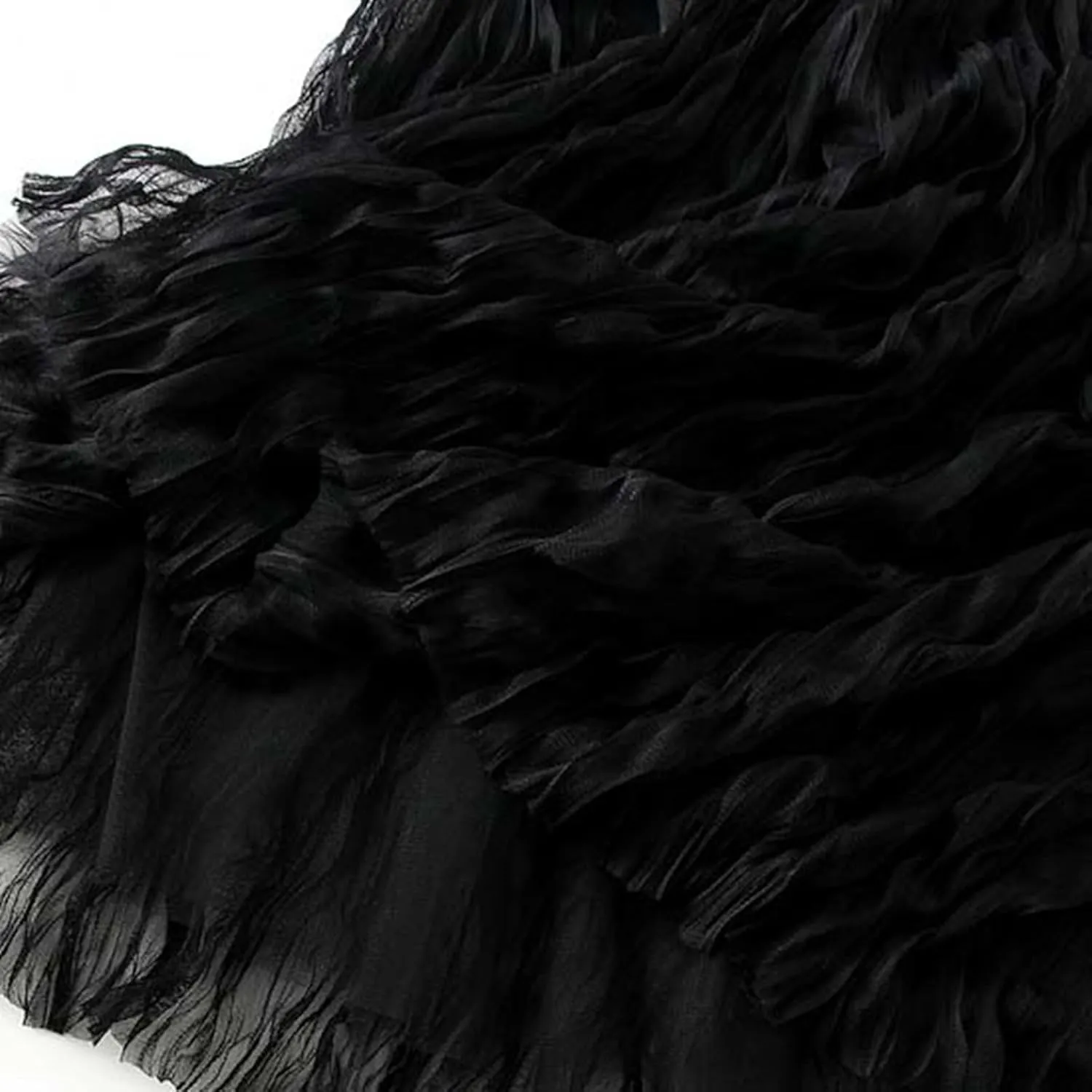Long Tulle Skirt High Waist Loose A Line For Women Boho Flare/Irregular Flowy Elegant For Parties/Everyday Wear Summer