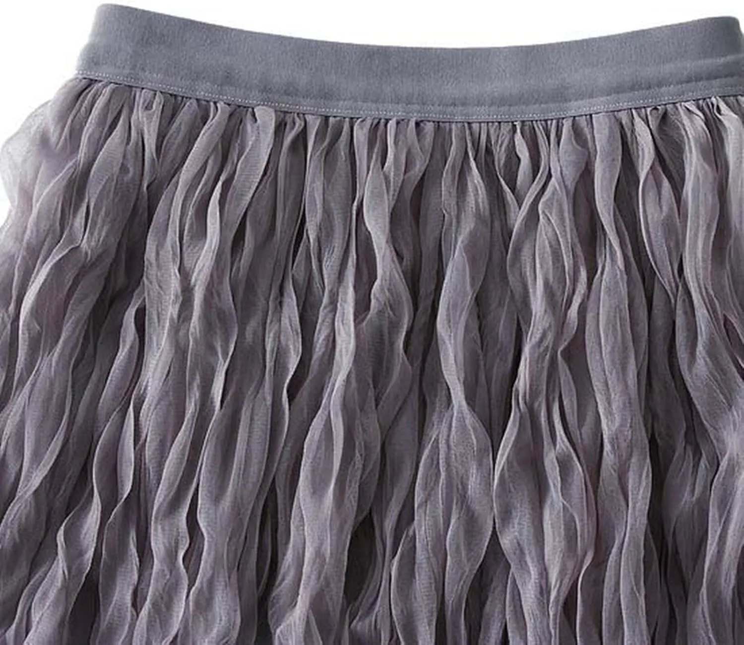Long Tulle Skirt High Waist Loose A Line For Women Boho Flare/Irregular Flowy Elegant For Parties/Everyday Wear Summer