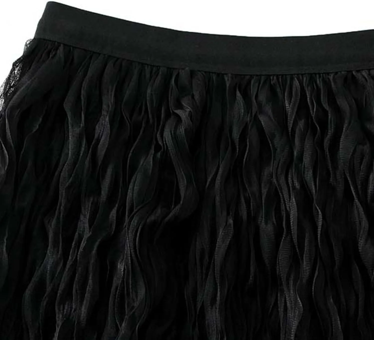 Long Tulle Skirt High Waist Loose A Line For Women Boho Flare/Irregular Flowy Elegant For Parties/Everyday Wear Summer