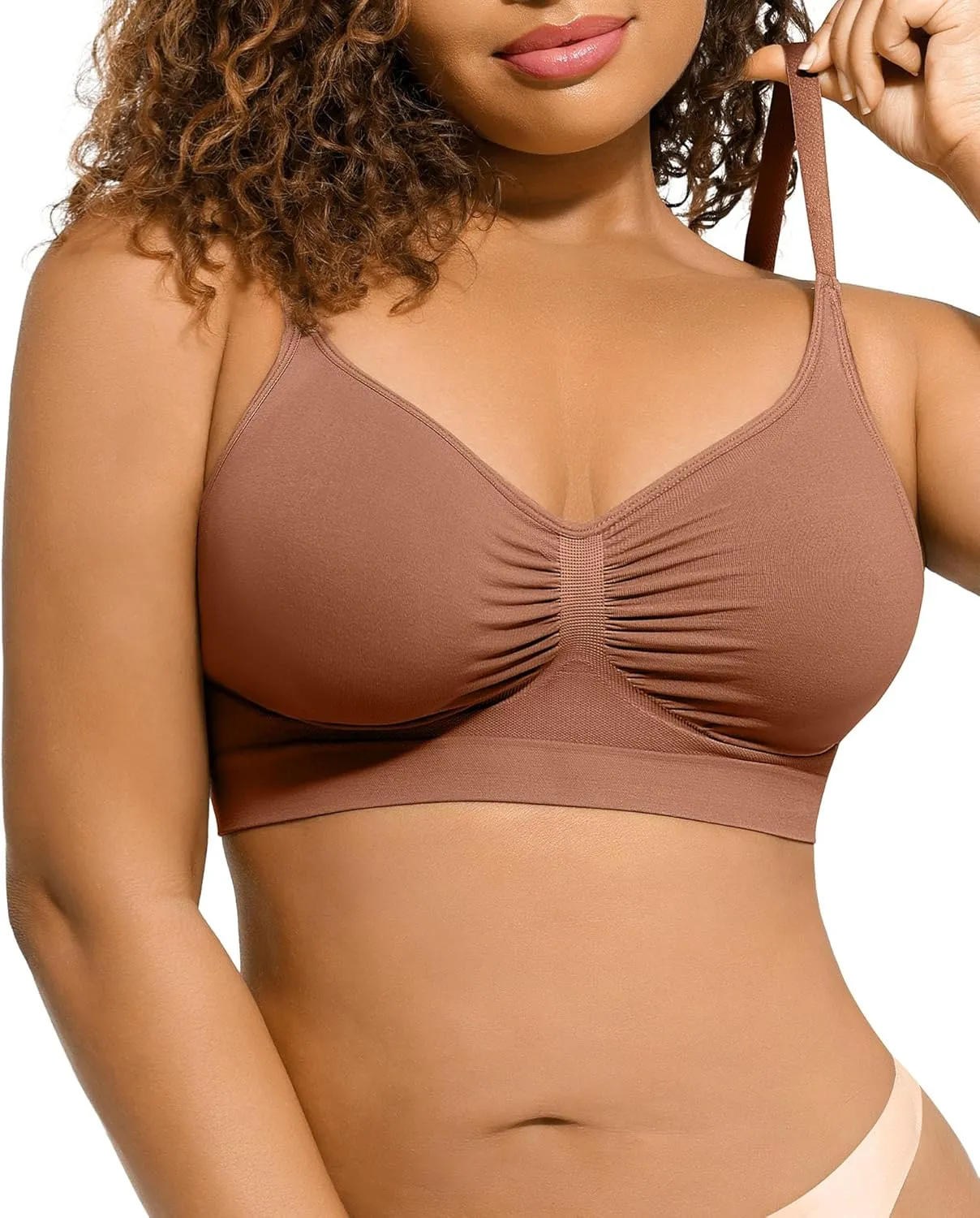 Lover-Beauty Bralettes for Women - Wireless Seamless Bra Stretch Comfort No Underwire Unlined Everyday Bras