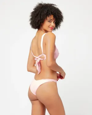 L*Space | Cabana Bitsy Bikini Bottom | Crystal Pink FINAL SALE