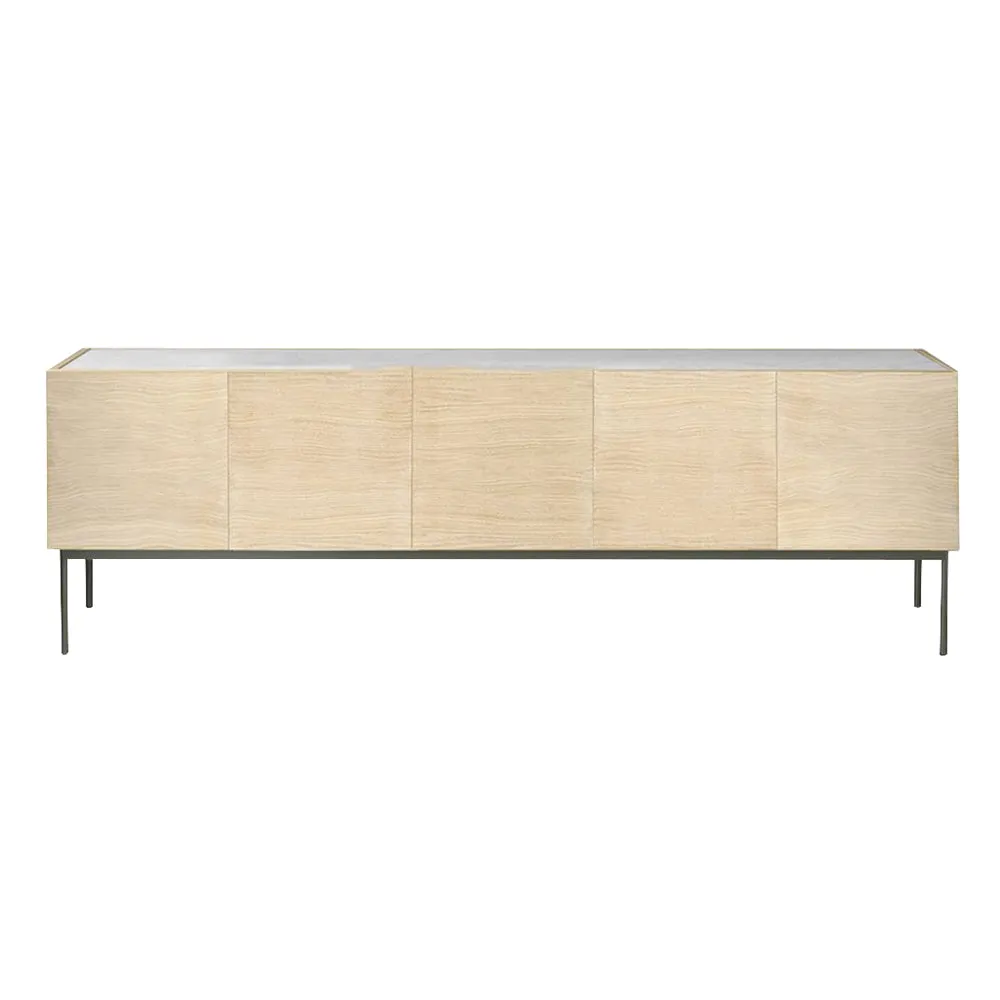 Luc Sideboard 200 with Doors: Marble Top