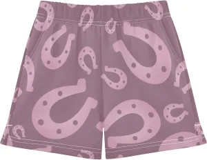 Lucky Horseshoe Girls Athletic Shorts Summer Girl Shorts Kids Shorts for Girls with Pockets Size 7-15T