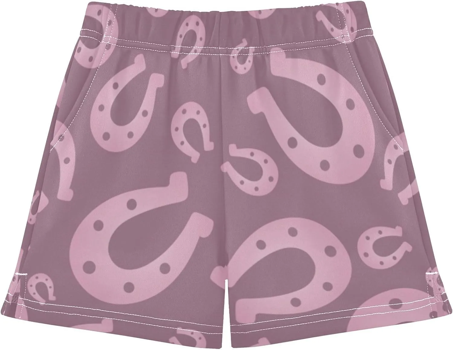 Lucky Horseshoe Girls Athletic Shorts Summer Girl Shorts Kids Shorts for Girls with Pockets Size 7-15T