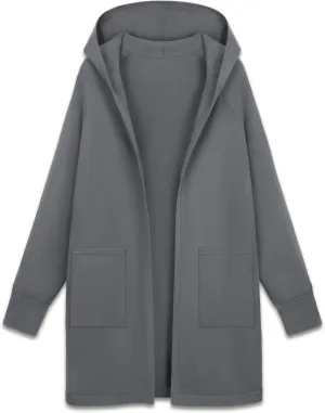 MAGCOMSEN Women's Cardigan Open Front Knit Hoodie Sweater Coatigan Jacket 2024 Casual Fall Trendy Coats with Pockets