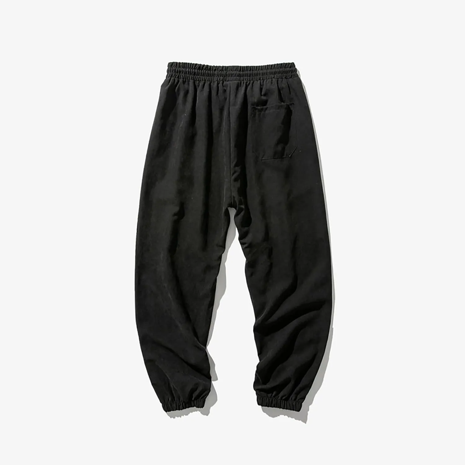 Man Pants for Men Fashion Casual Solid Stretch Waist Drawstring Trousers Outdoor Fashion Fall Baggy Joggers Sweatpant
