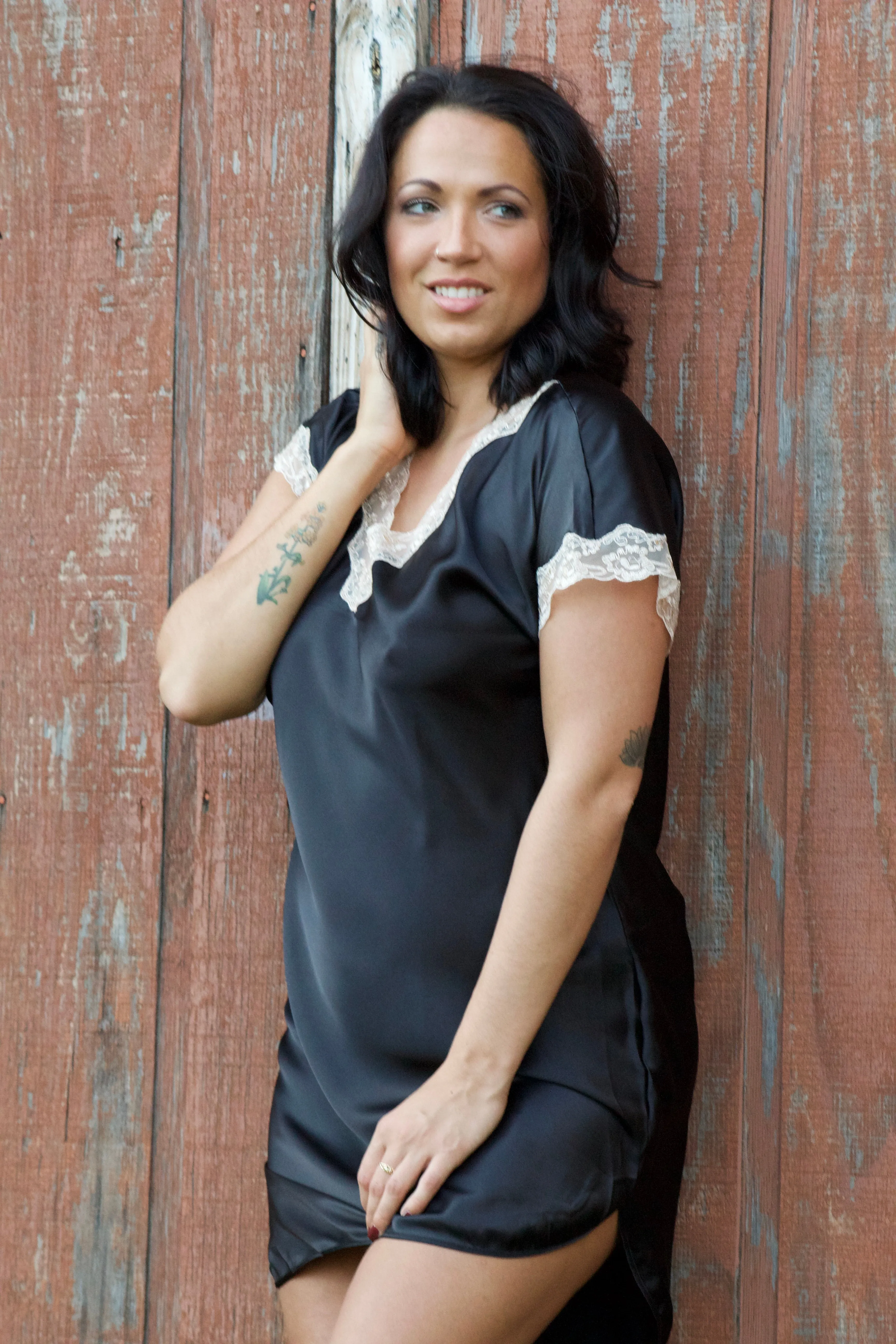 Margaret Lawton's Charming Lace Trimmed Sleepshirt