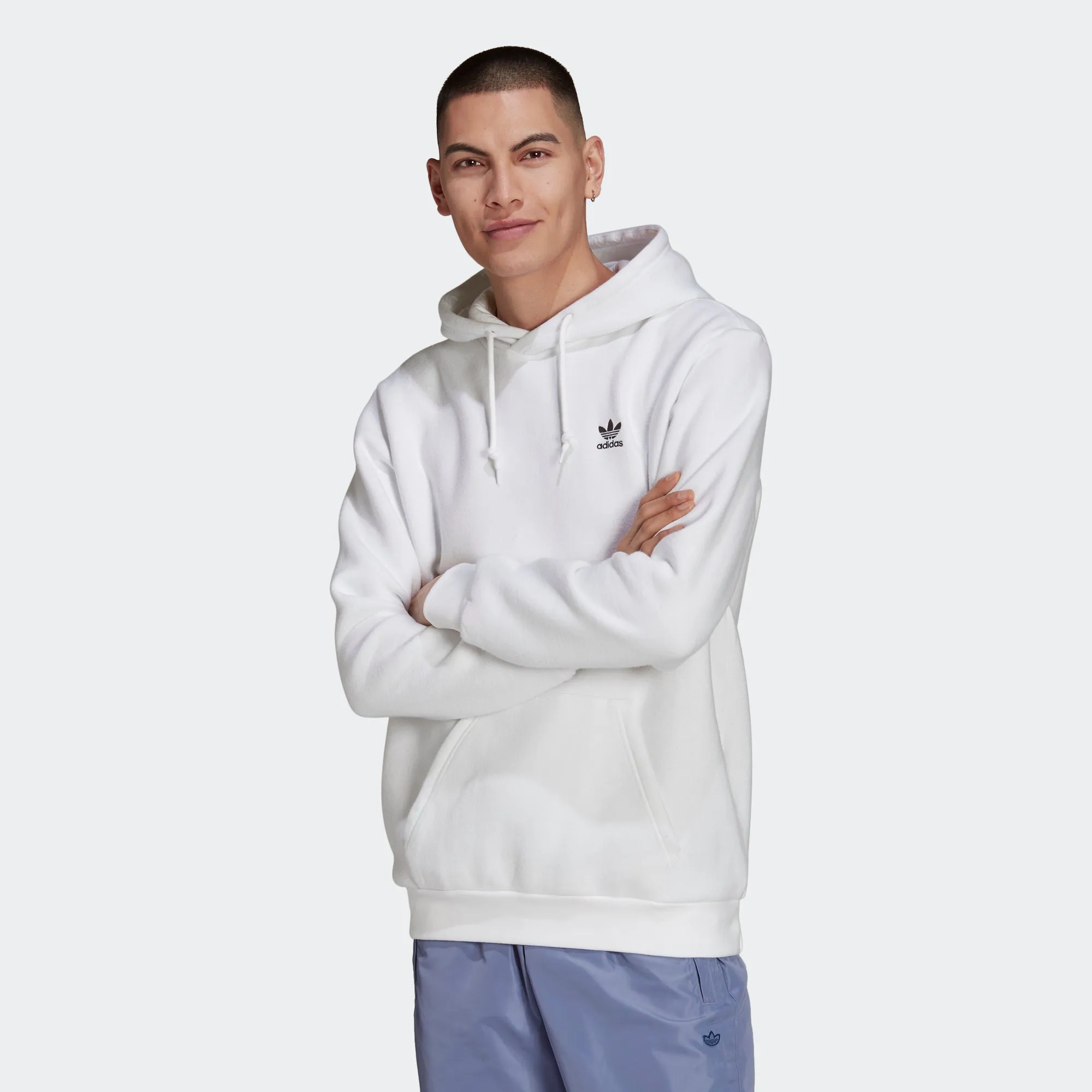 Men’s adidas Originals Adicolor Essentials Trefoil Hoodie White