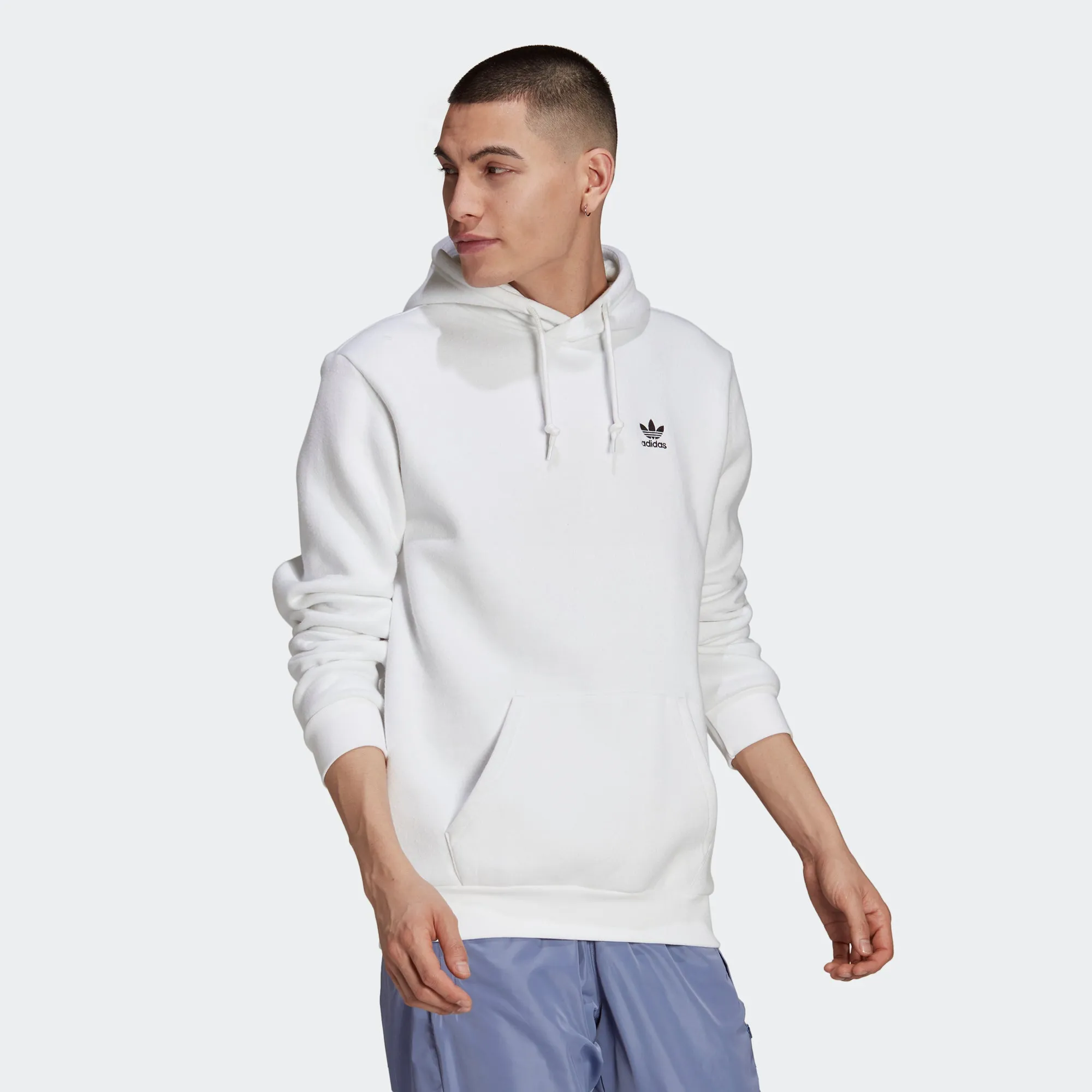 Men’s adidas Originals Adicolor Essentials Trefoil Hoodie White