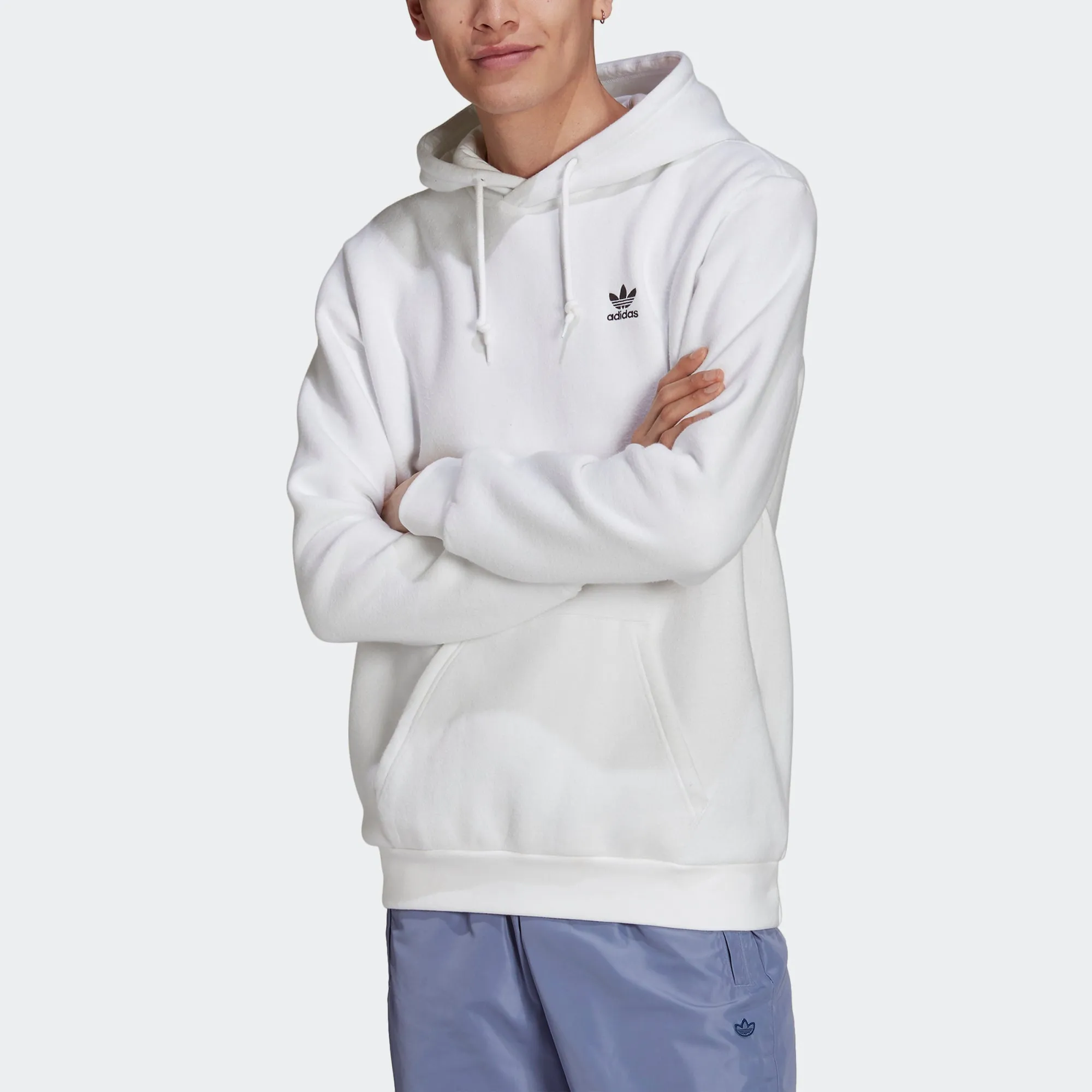 Men’s adidas Originals Adicolor Essentials Trefoil Hoodie White