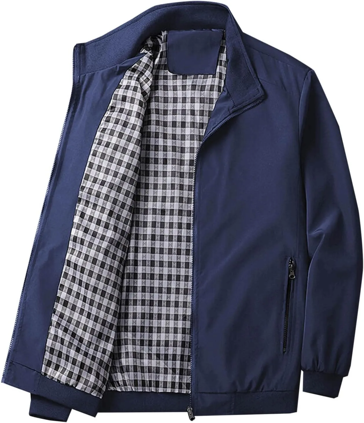 Mens Bomber Jacket Fashion Windbreaker Jackets for Men Casual Men's Varsity Jackets Zip Up Jacket for Men