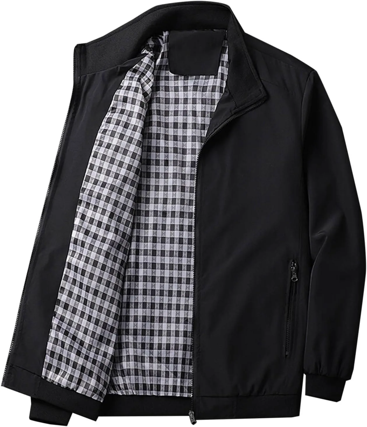 Mens Bomber Jacket Fashion Windbreaker Jackets for Men Casual Men's Varsity Jackets Zip Up Jacket for Men