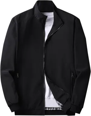 Mens Bomber Jacket Fashion Windbreaker Jackets for Men Casual Men's Varsity Jackets Zip Up Jacket for Men