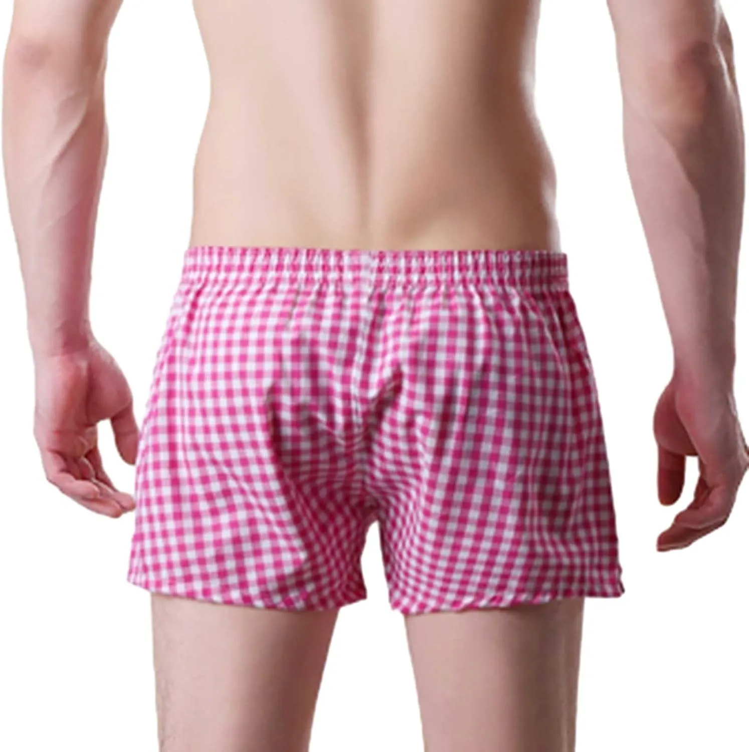 Men's Boxers, Cotton Knit Comfortable Boxer Underwear Lightweight Breathable Fabric Men Boxer Short Underwear