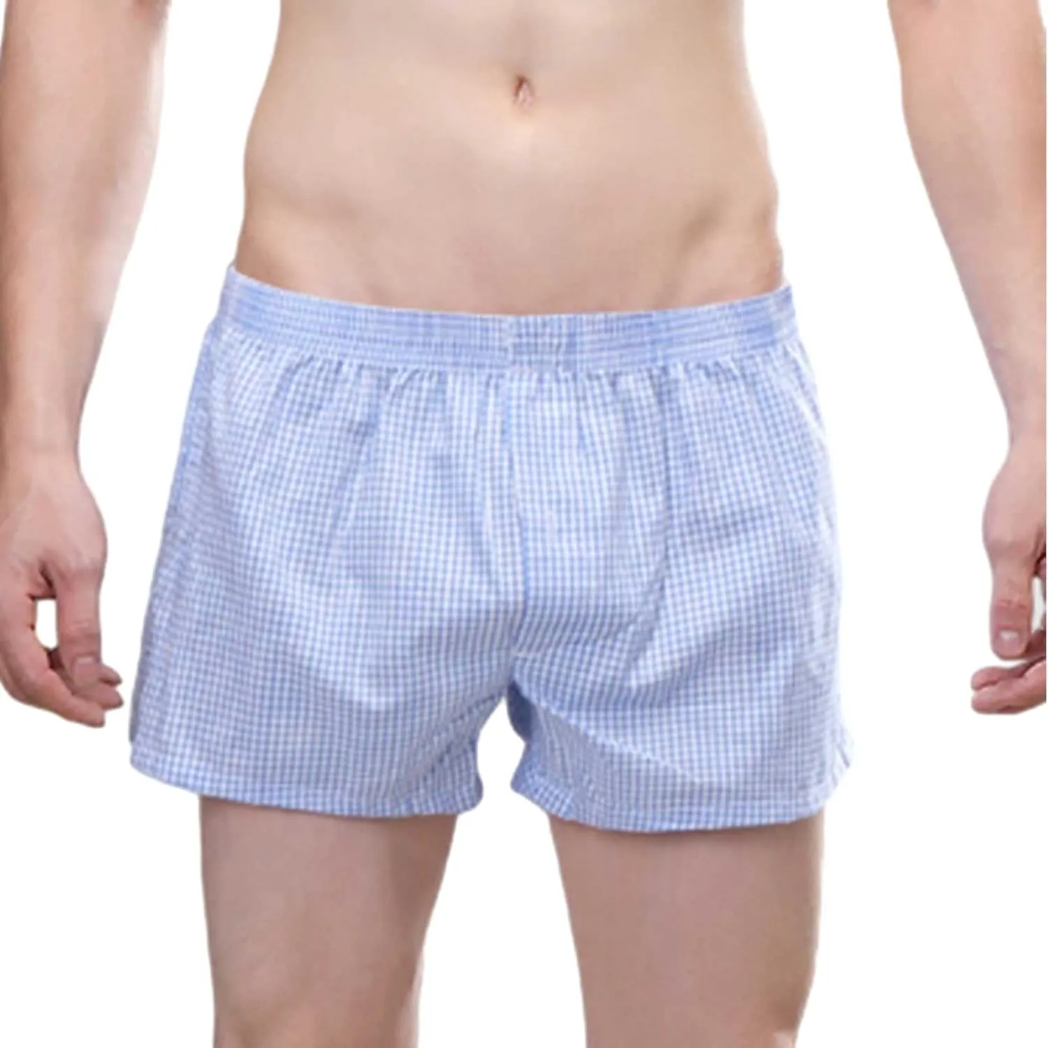 Men's Boxers, Cotton Knit Comfortable Boxer Underwear Lightweight Breathable Fabric Men Boxer Short Underwear