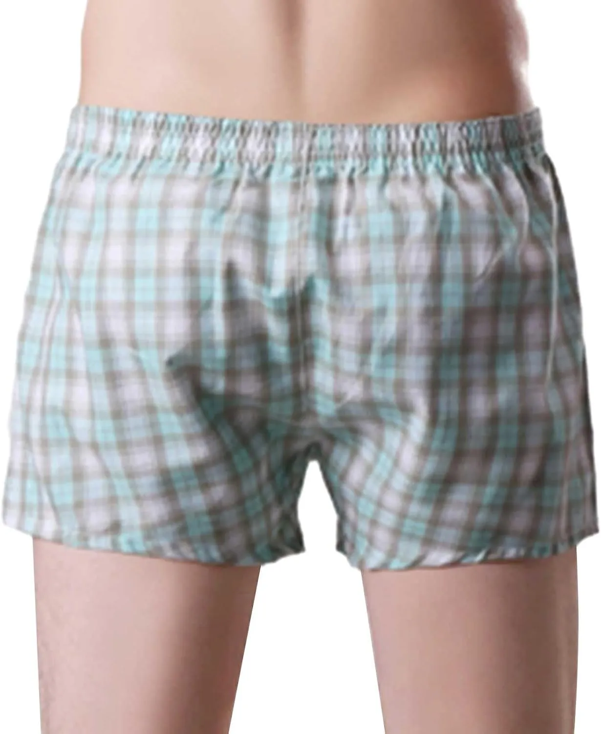 Men's Boxers, Cotton Knit Comfortable Boxer Underwear Lightweight Breathable Fabric Men Boxer Short Underwear