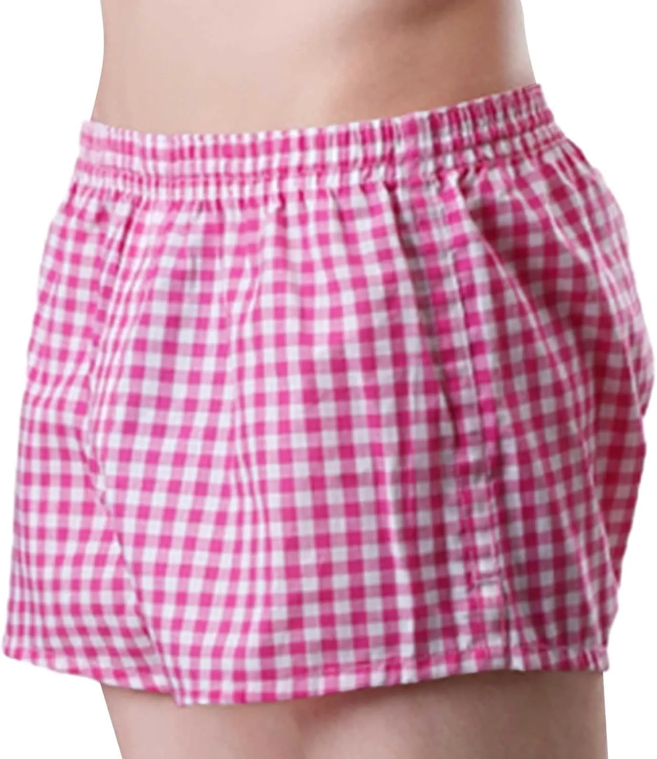 Men's Boxers, Cotton Knit Comfortable Boxer Underwear Lightweight Breathable Fabric Men Boxer Short Underwear