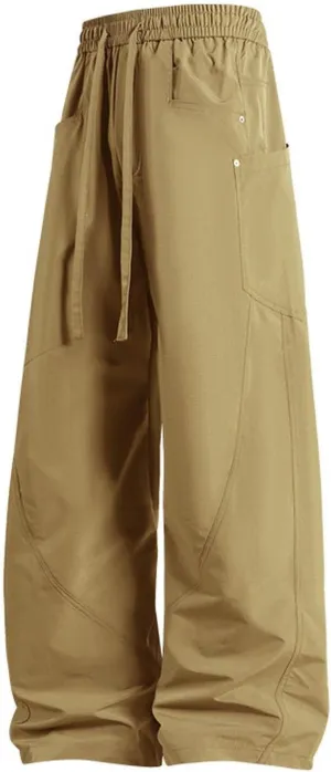 Mens Casual Joggers Pants 100% Cotton Chino Cargo Pants Hiking Outdoor Jogging Sweatpants Pants with Pockets Casual