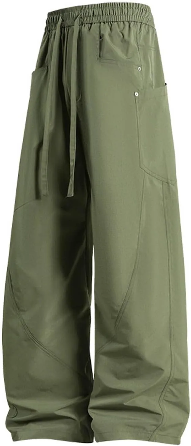 Mens Casual Joggers Pants 100% Cotton Chino Cargo Pants Hiking Outdoor Jogging Sweatpants Pants with Pockets Casual