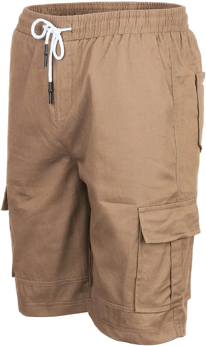 Mens Classic Cargo Work Shorts Sports Pants Loose Straight Leg Trouser with Pockets Hiking Outdoor Joggers Overalls