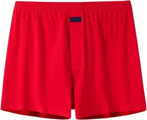 Men's Cotton Stretch Boxer Brief Comfy Underwear Stretchy Cotton Spandex Mens Boxer Briefs Underwear Z14- Red Medium