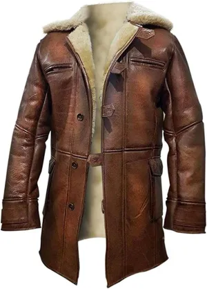 Mens Green Military Uniform Halloween Cosplay Costume Tactical Leather Vest/Coat