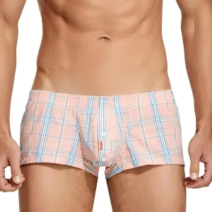 Mens Hipsters Trunks Stretch Cotton Boxer Brief Moisture Wicking Shorts Underwear with Comfort Flex Waistband