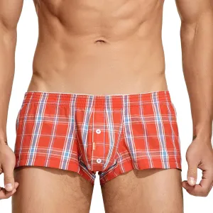Mens Hipsters Trunks Stretch Cotton Boxer Brief Moisture Wicking Shorts Underwear with Comfort Flex Waistband
