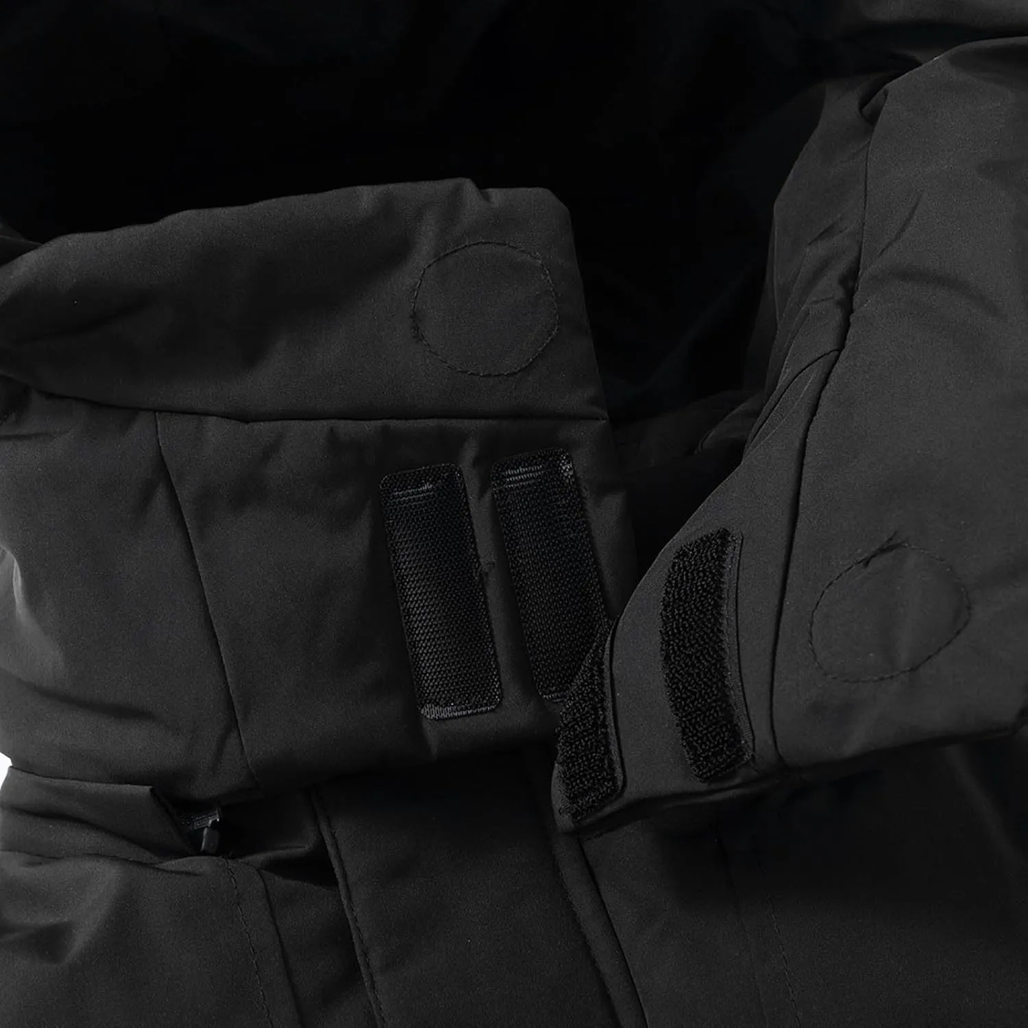 Mens Hooded Outdoor Jacket Two Color Splicing Cotton Padded Coat Detachable Hat Long Sleeve Zipper Men's E Winter